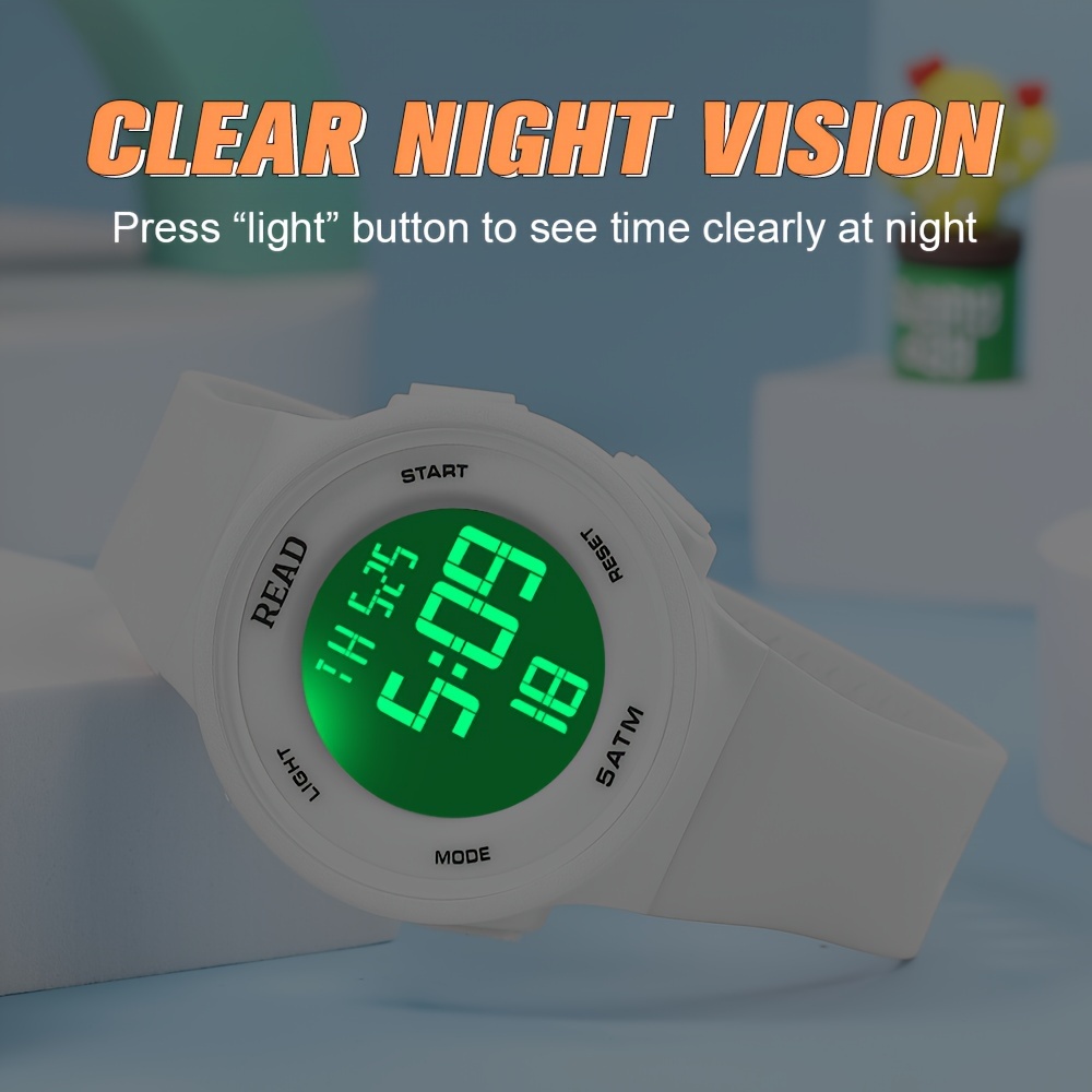 Womens Digital LED Watch Waterproof Fashion Wristwatch - Product close-up for better view