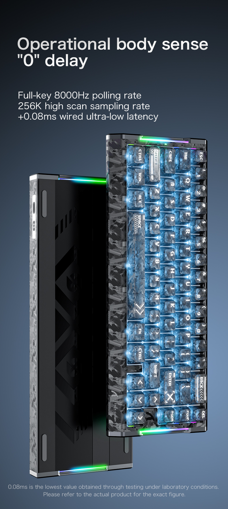 Hot swap Hall effect switches on gaming keyboard