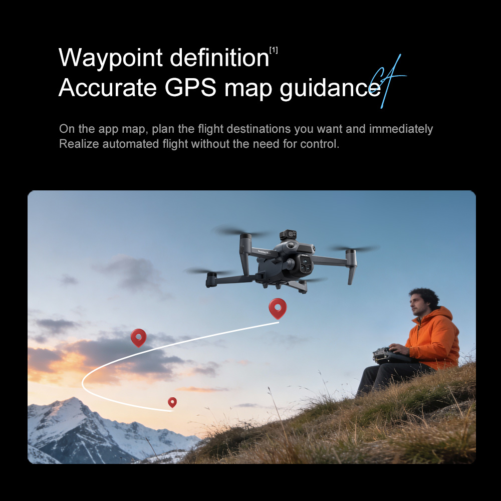 8K GPS Drone with Camera Brushless Laser Obstacle Avoidance - Compact design captured from top angle
