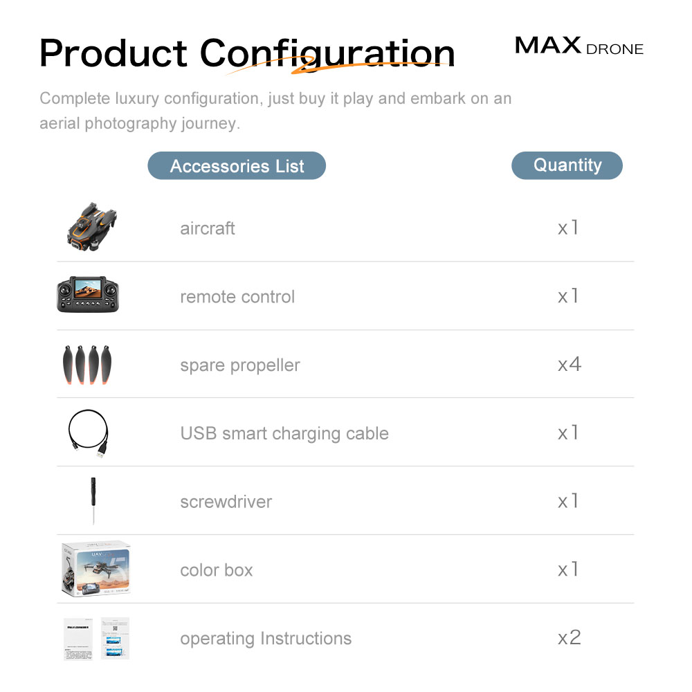 Xioami 4K Mini Drone with Camera Obstacle Avoidance RC Quadcopter - Modern style featured in daily use