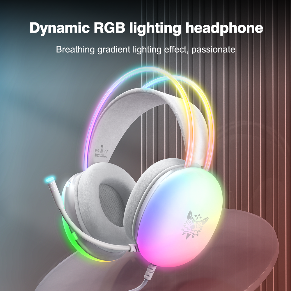 Wired gaming headset showing ergonomic design