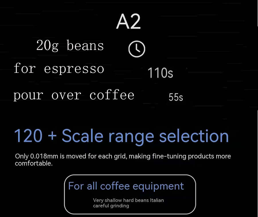Size comparison of the portable rechargeable coffee grinder