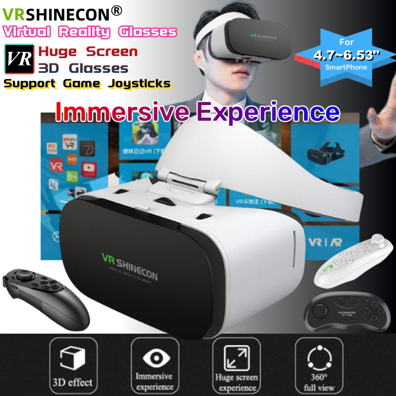 Virtual reality VR glasses for 4.7 to 6.5 inch smartphones