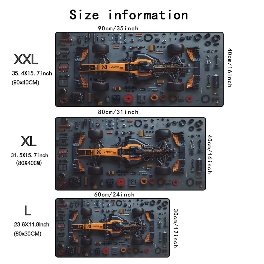 Soft rubber gaming mouse pad showing flexible material