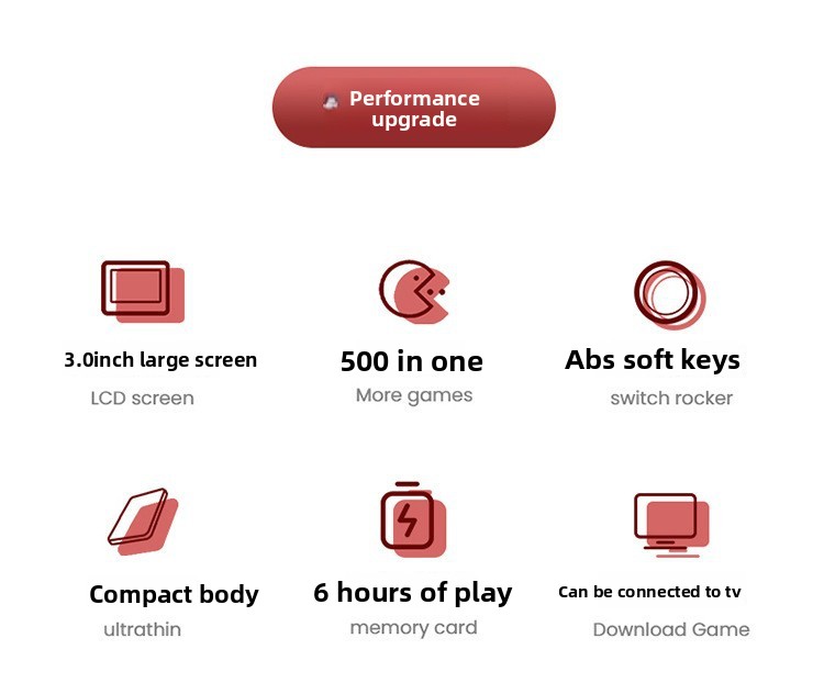 G5 Retro Handheld Game Console 500 Classic Games Portable - Detailed view of the product