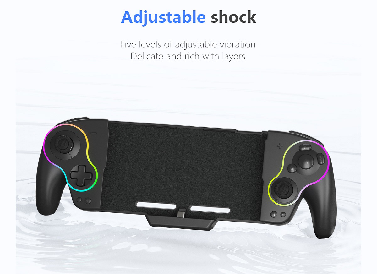 Controller connected to Nintendo Switch console setup