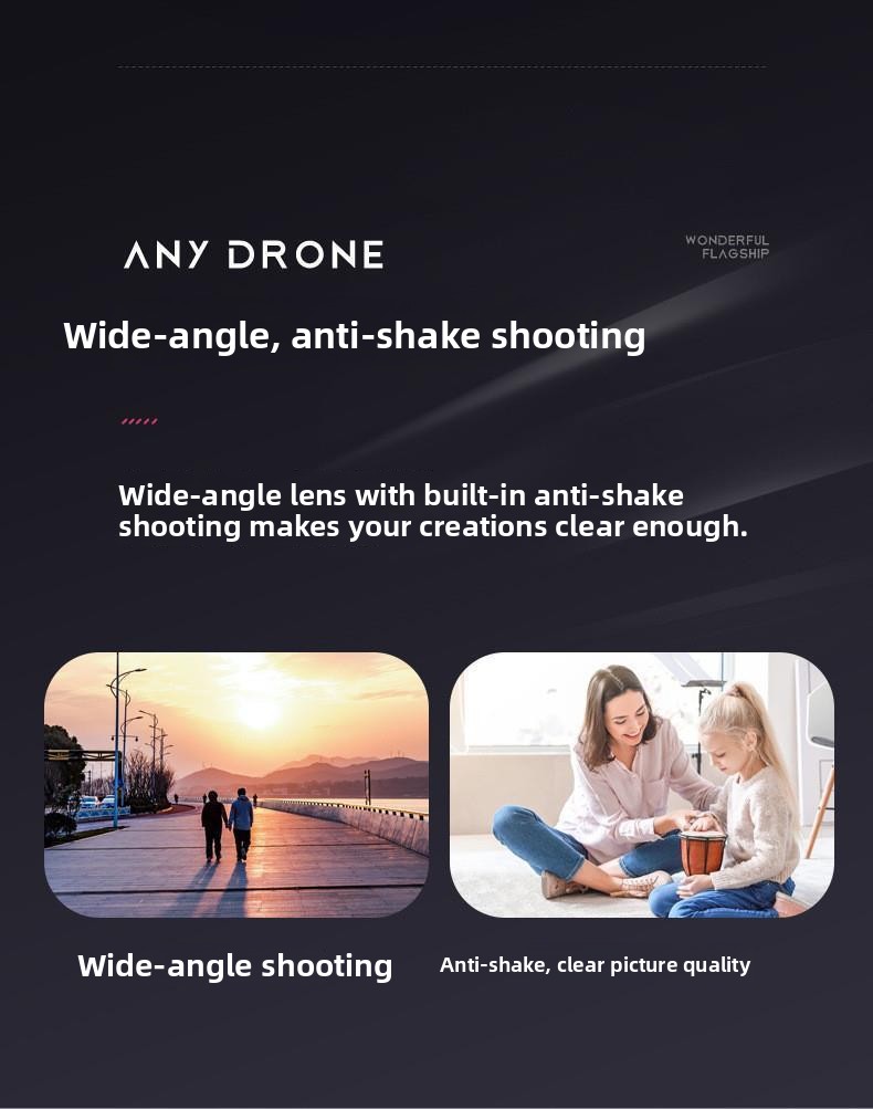 Mini Folding Drone with Camera for Kids - Side view of the item