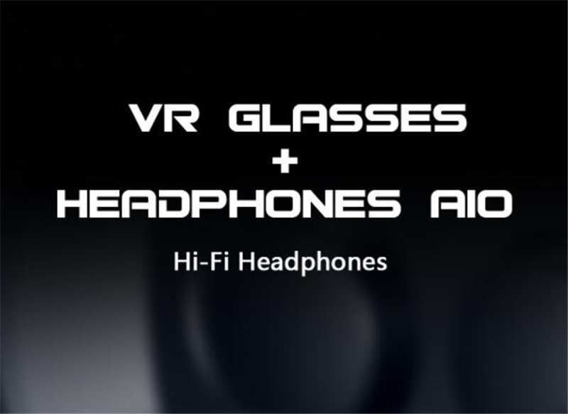 Virtual reality glasses side profile view