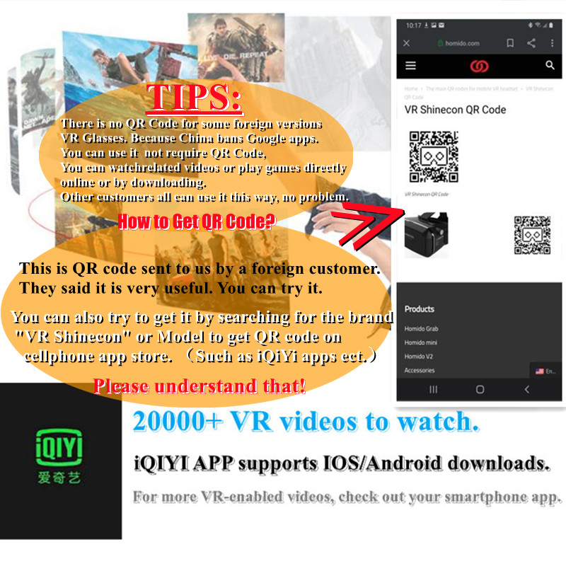 G04A IMAX 3D VR Glasses compatibility with Android and iOS