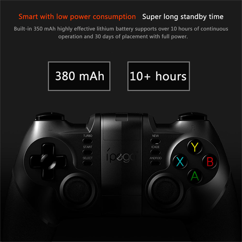 Wireless Bluetooth Mobile Game Controller for Phone PC TV - Sleek profile against neutral background