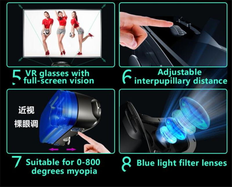 Virtual reality headset showing comfortable head strap