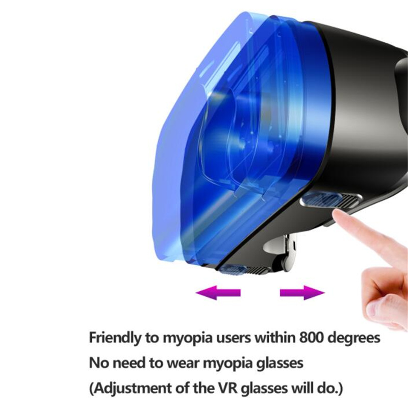Virtual reality glasses comfortable nose bridge design