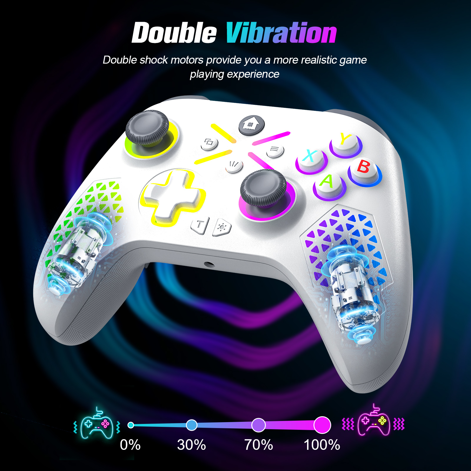 Wireless Xbox Controller RGB Gamepad for Xbox Series SX - Detailed view of the product