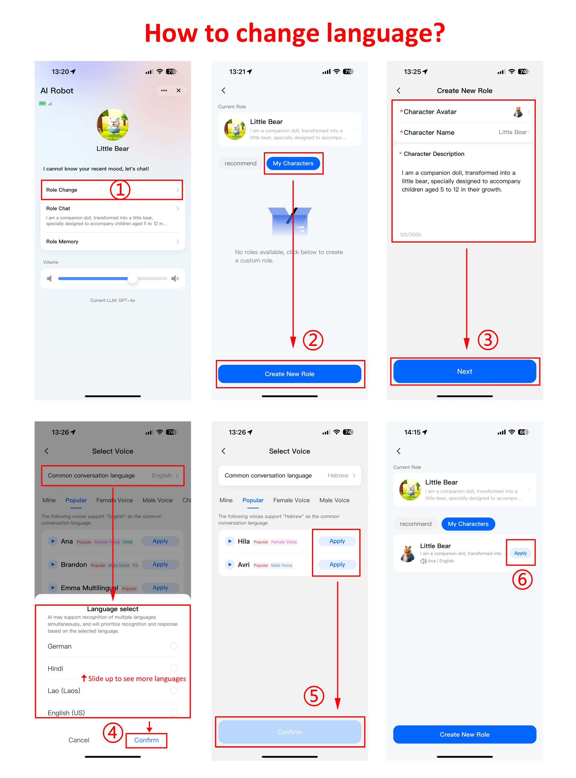 Additional language support for smart robot
