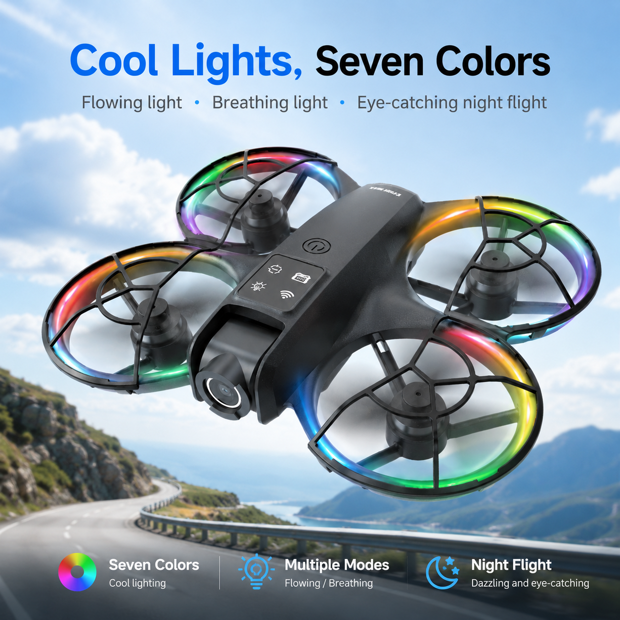 ZNLYRION K200MAX Mini Drone RC Quadcopter, LCD Screen - picture 1
