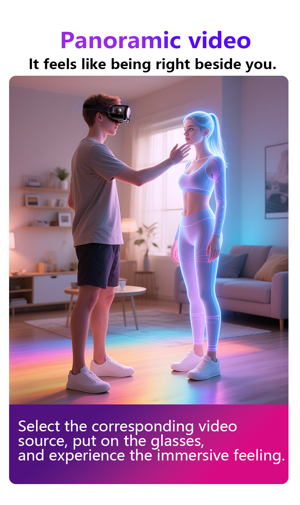 Virtual reality headset with built in headphones