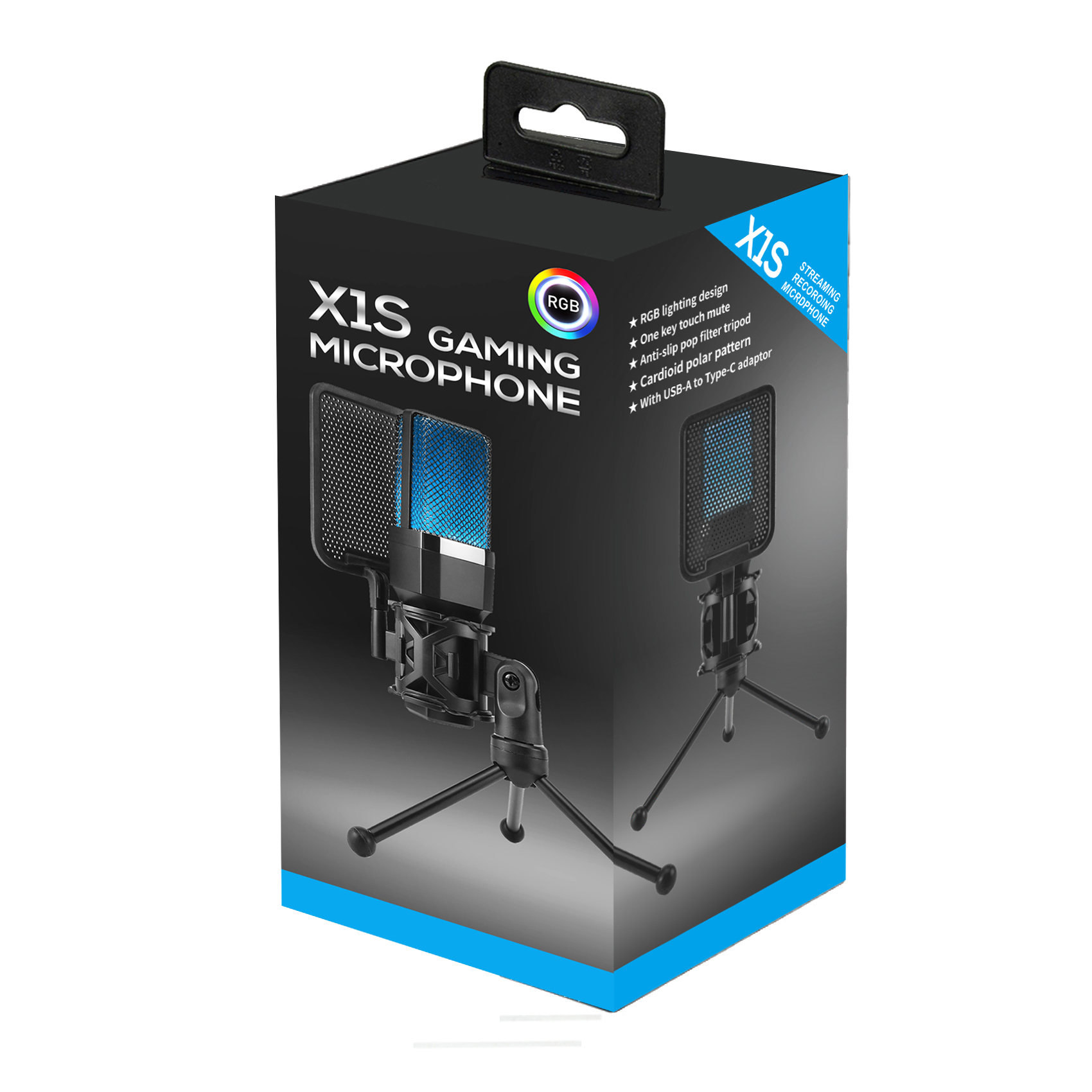 Studio recording microphone kit layout
