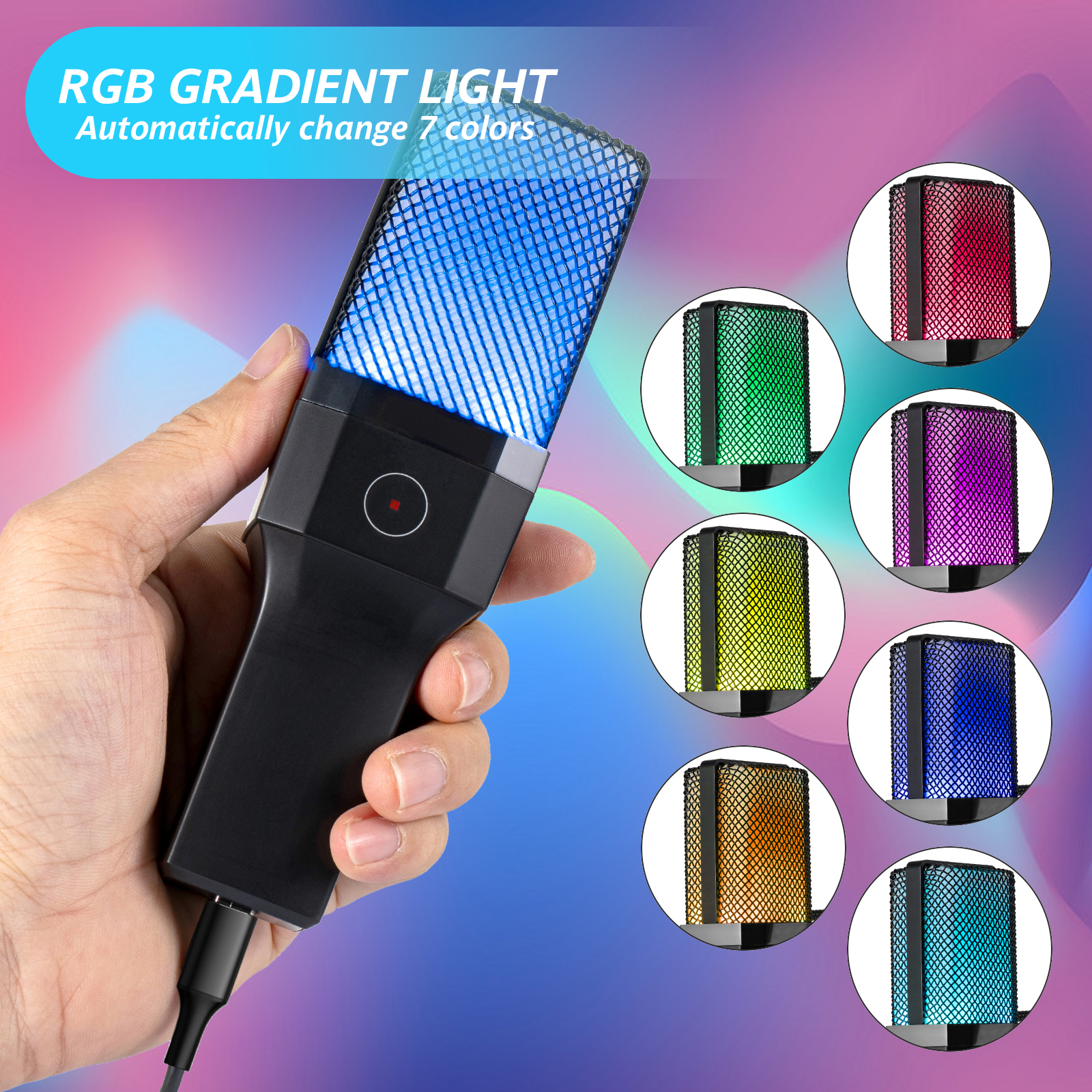 Karaoke microphone with clear audio pickup