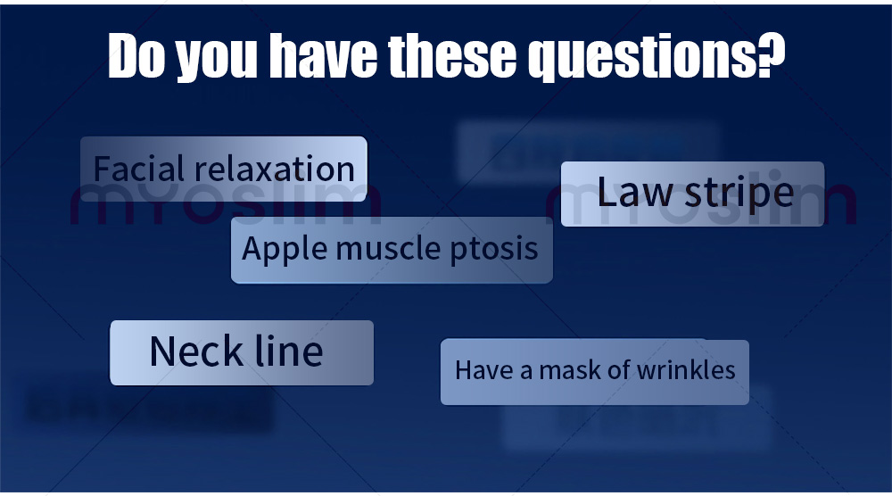Facial areas targeted for anti-aging and skin tightening