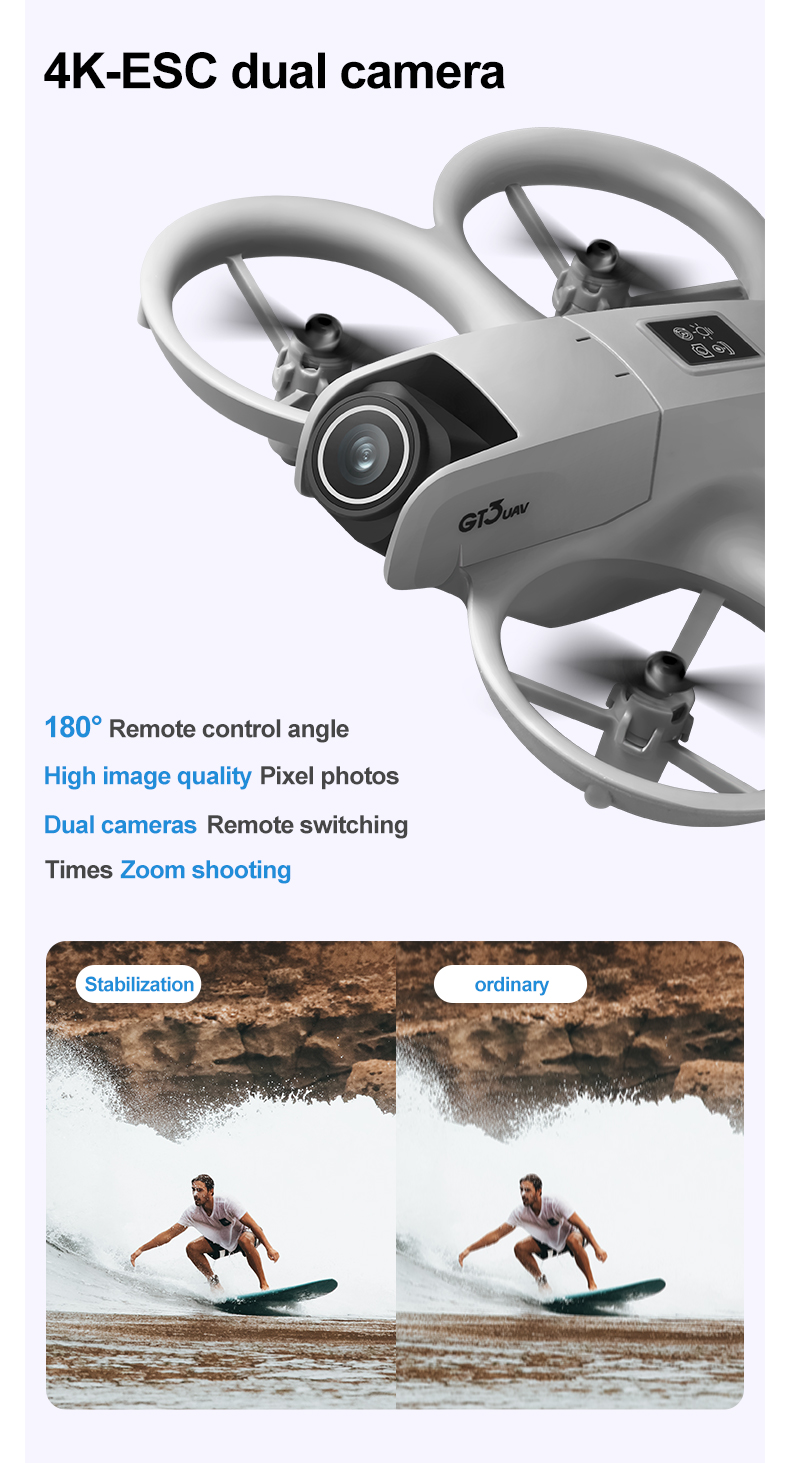 GT3 MAX RC Drone Quadcopter 8K 5G Dual Camera Obstacle - picture 8