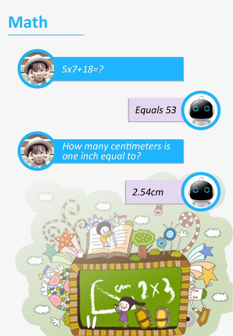 Language translation feature of the smart robot