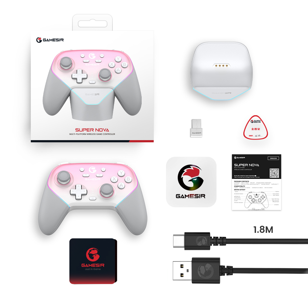 Front profile of the wireless game controller