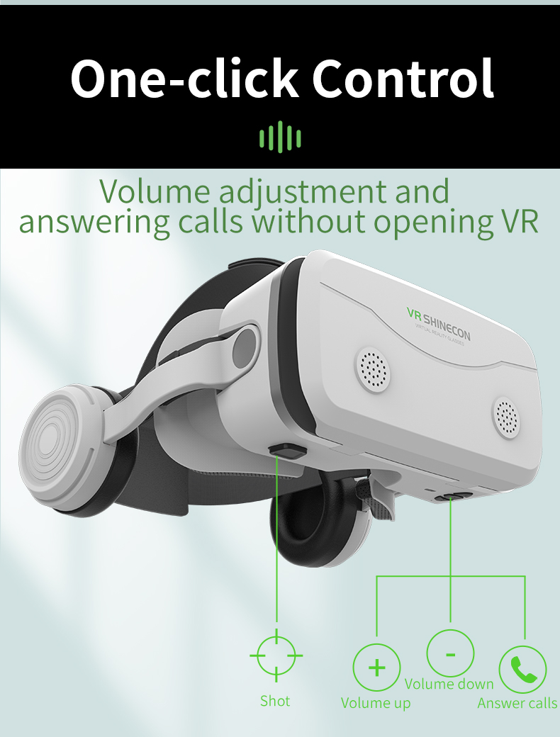 VR Shinecon virtual reality 3D headset goggles for smartphones