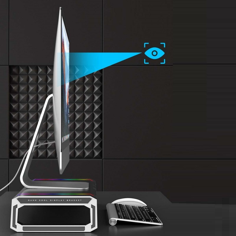 Laptop holder and computer monitor stand with storage drawer