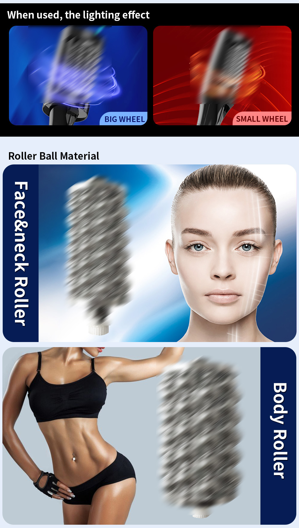 EMS Inner Ball Roller Slimming and Muscle Building Machine - Angle view of the product in use