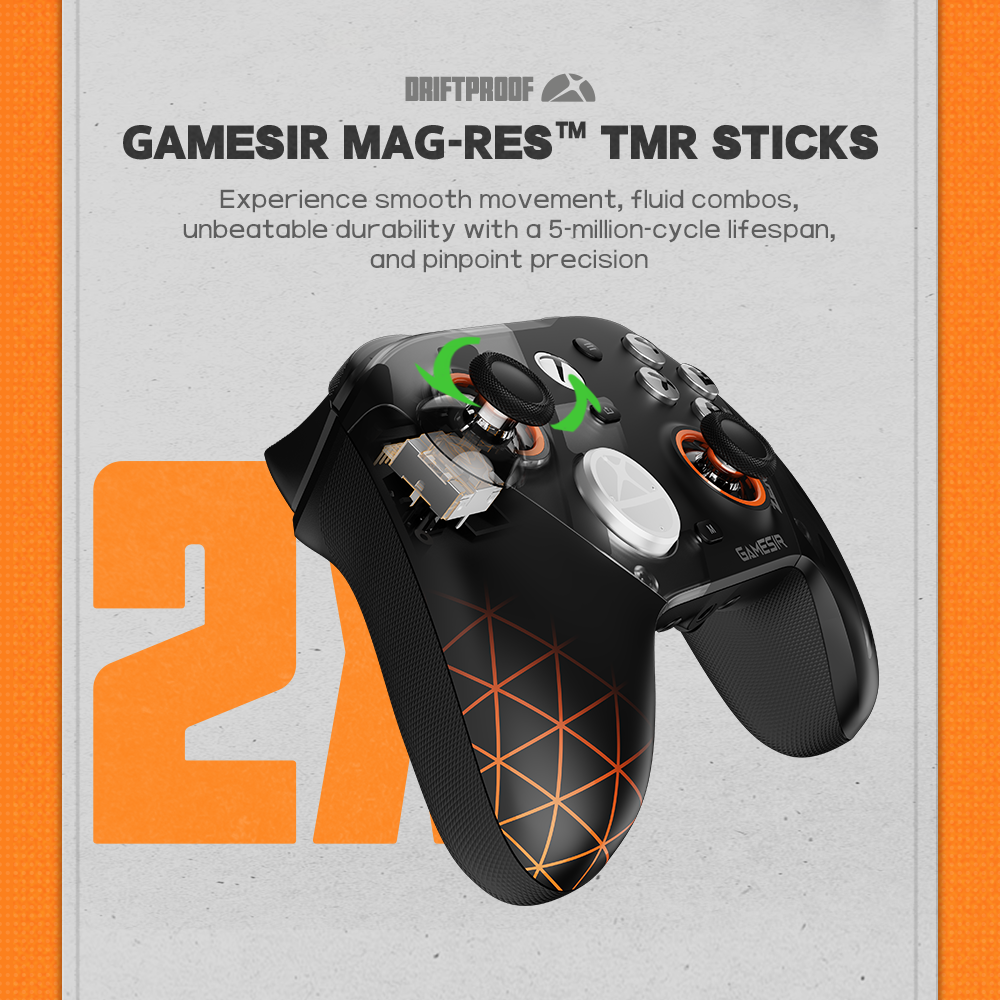 GameSir MagRes TMR sticks for smooth control