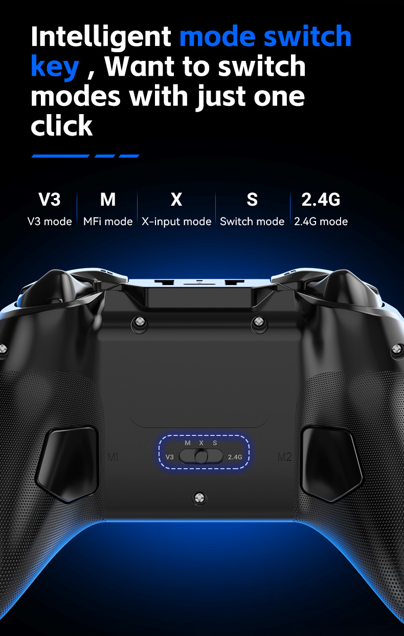 Wireless Mobile Game Controller for Switch PC Android iOS - Front-facing product display