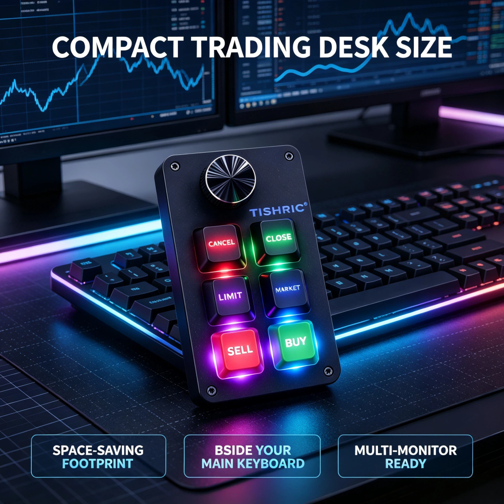 Redragon K588 RGB Mini Mechanical Keyboard 6 Keys 1 Knob - picture 3