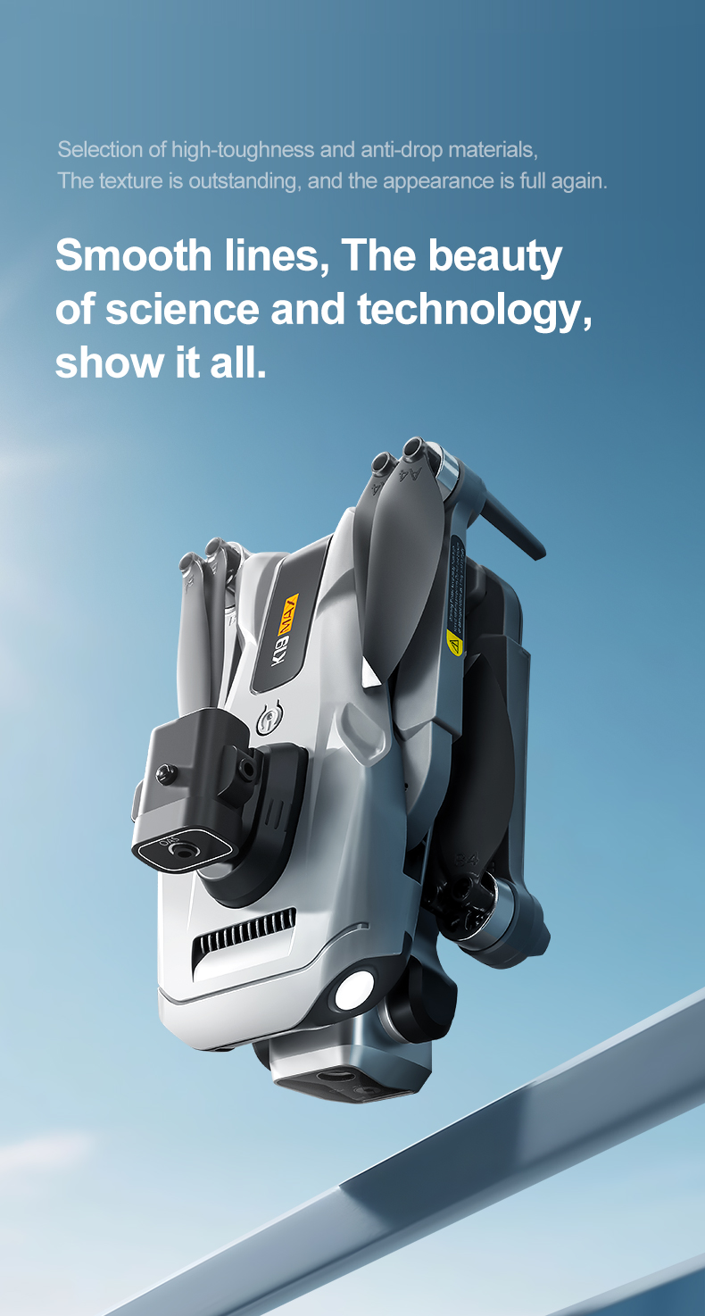 K19 Max GPS Drone 5G Camera Obstacle Avoidance Fishing Drone - Zoomed image showing craftsmanship