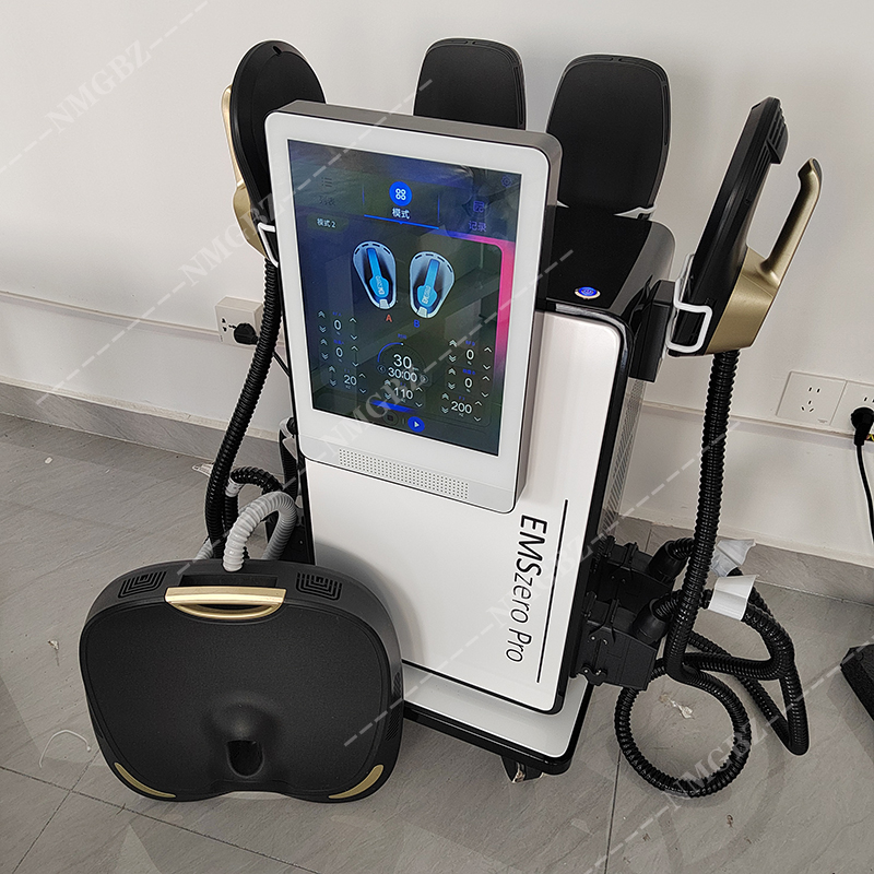 Electromagnetic body sculpting machine for fat reduction