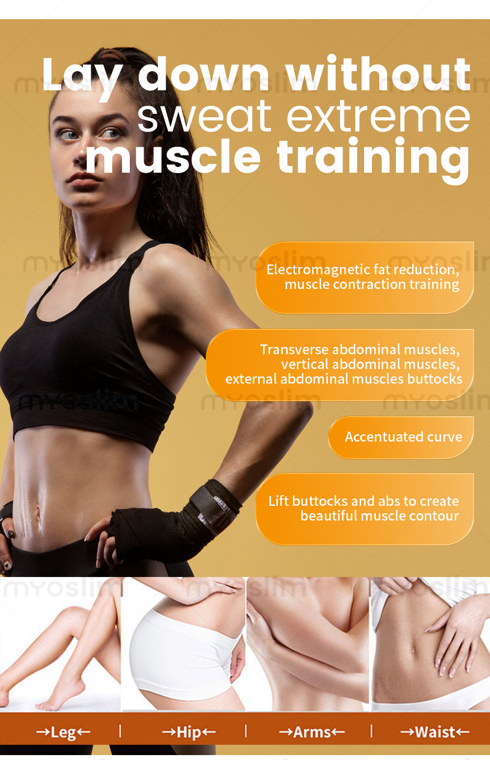 EMS Muscle Stimulator Body Massager and Pelvic Trainer - Minimalist aesthetic in natural lighting
