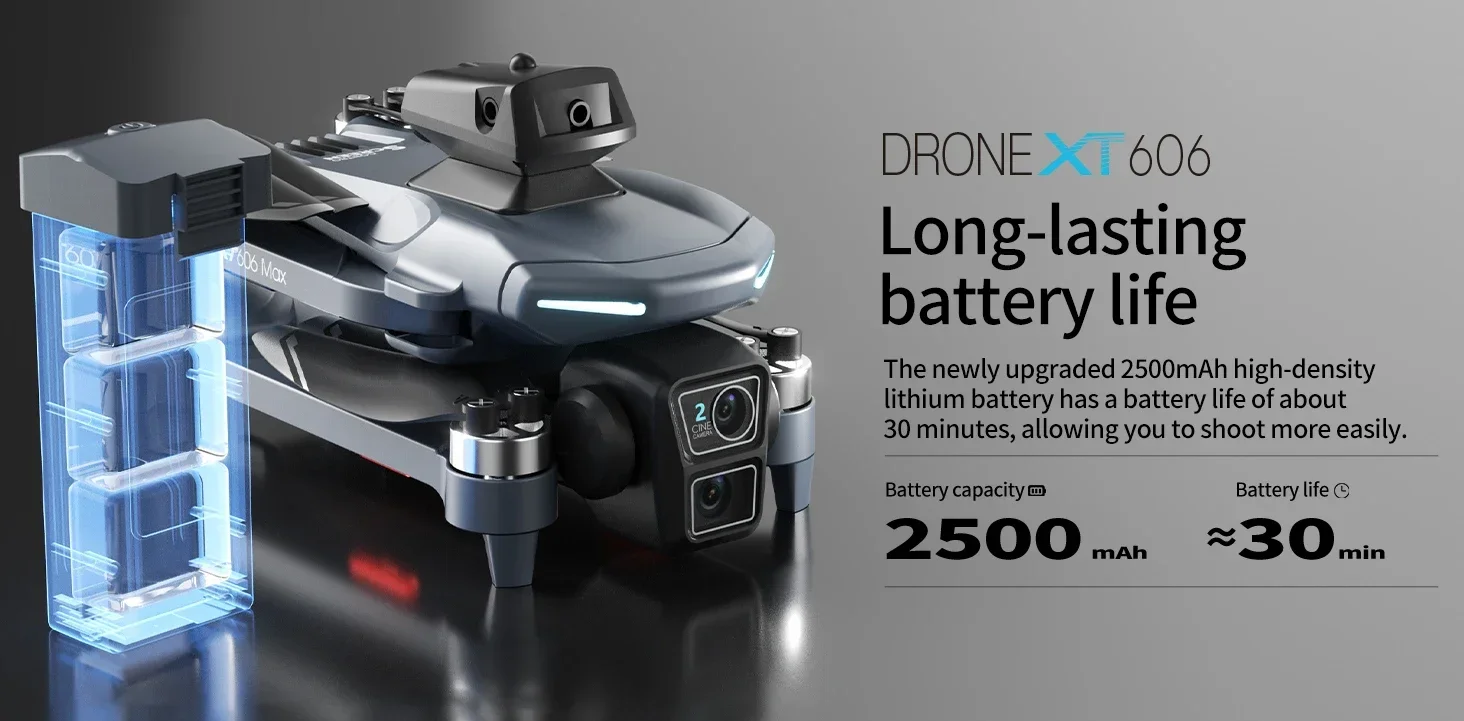 4K Camera Drone with Obstacle Avoidance and Screen - Elegant design displayed