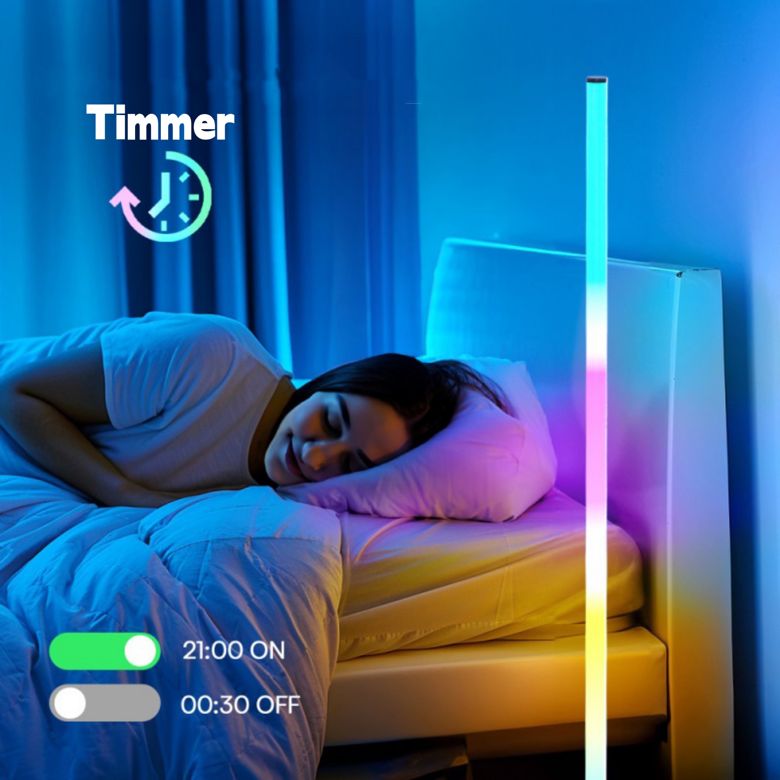 RGB Floor Lamp - Lifestyle shot of the product