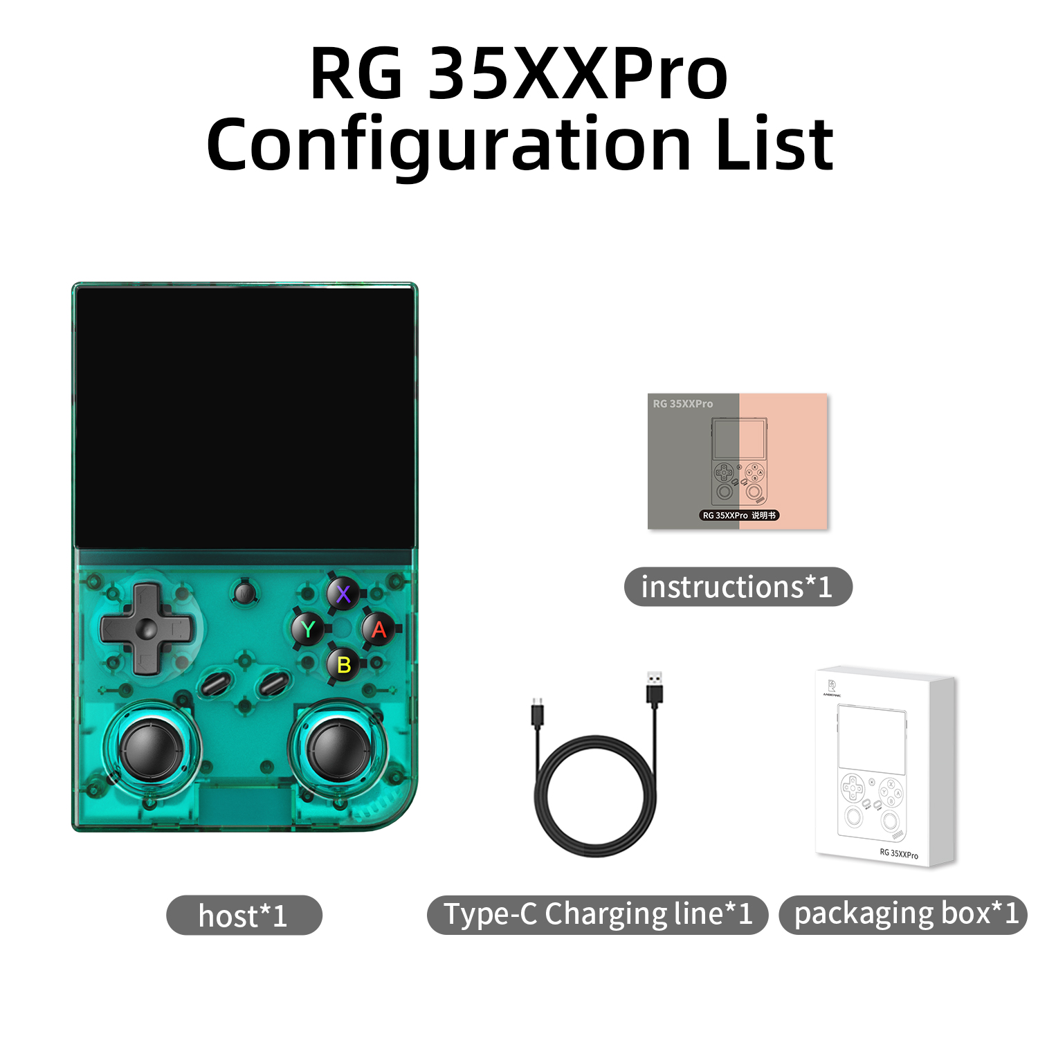 Anbernic RG 35XX Pro Retro Handheld Game Console - Angle view of the product in use