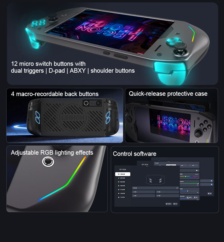Lenovo Legion G9 wireless gaming controller compatible with Y700 tablet