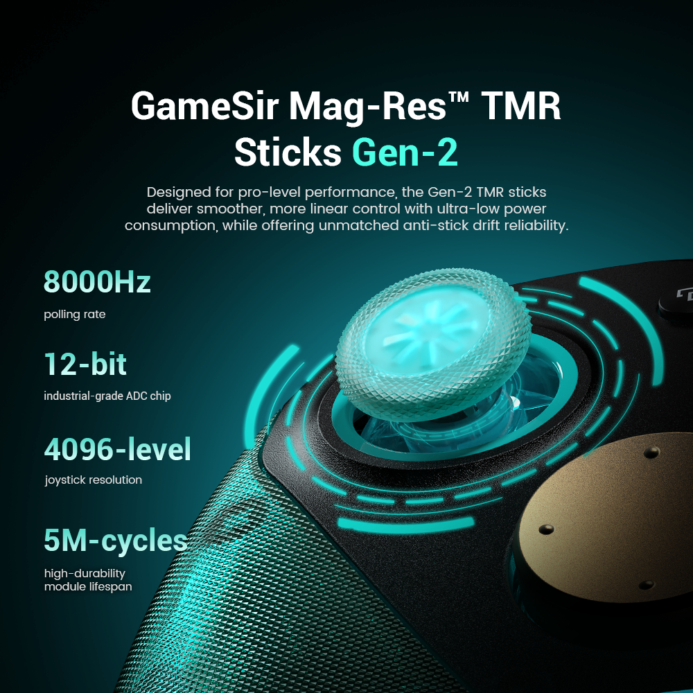 GameSir Mag-Res TMR sticks gen-2 with magnetic technology