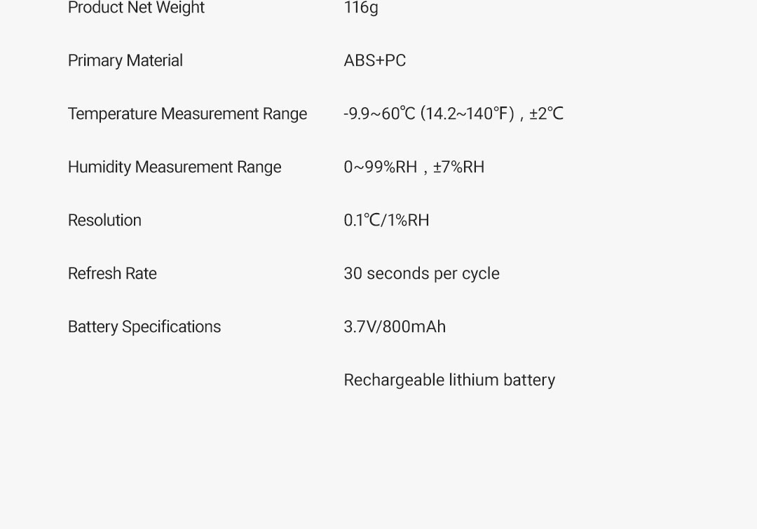 Smart desktop clock showing time and environmental data