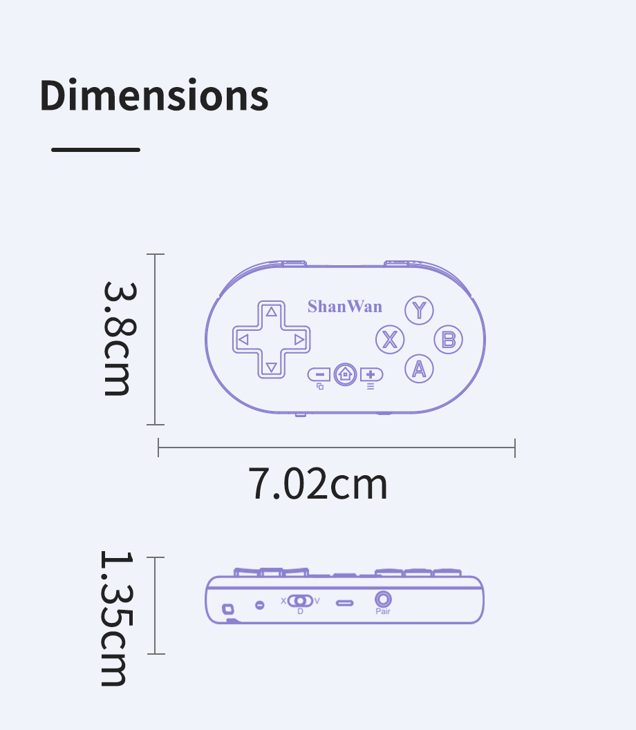 Wireless gaming controller for iOS and Android devices