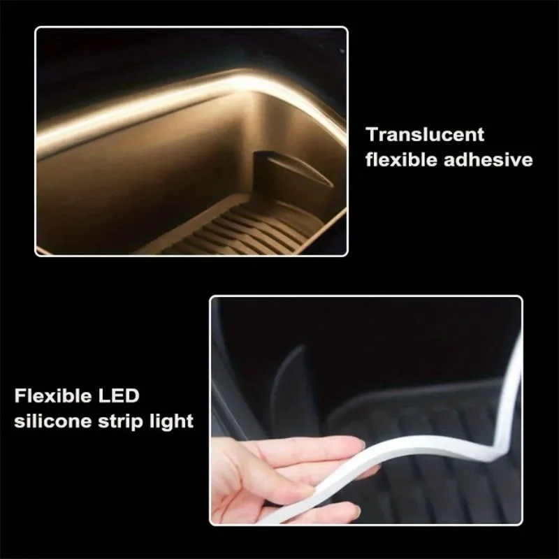 LED Car Trunk Strip Light Automatic Sensor Interior Lighting - Angle view of the product in use