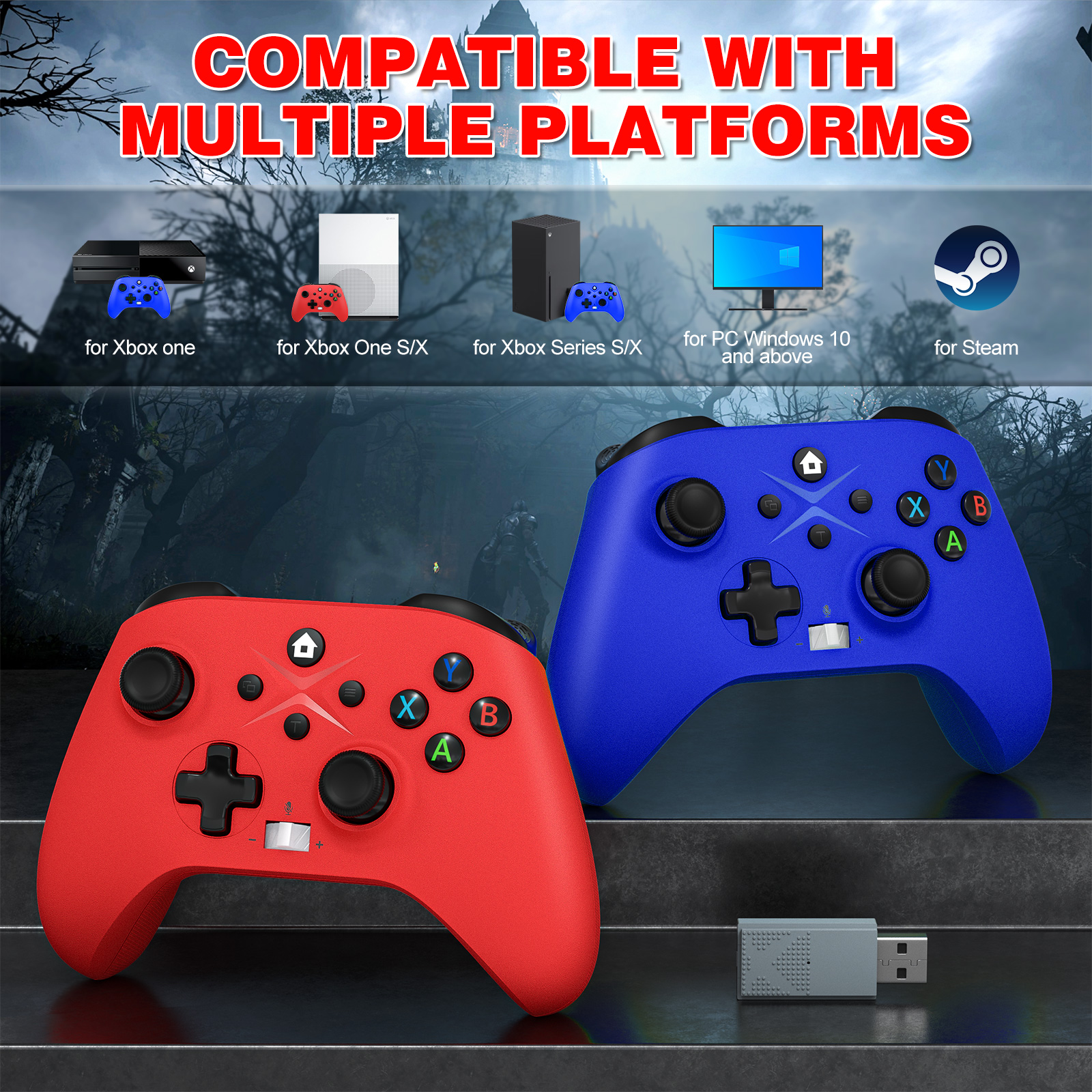 Wireless Xbox Controller for PC and Series X S Console - High-quality product image