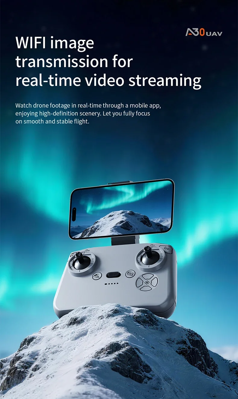 4K Xioami GPS Drone Foldable RC Quadcopter Easy Fly Camera Drone - Front-facing product display