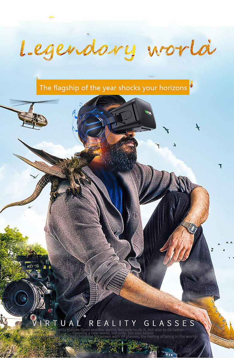 VR Headset 3D Virtual Reality Glasses for Smartphones - Detailed surface texture up close
