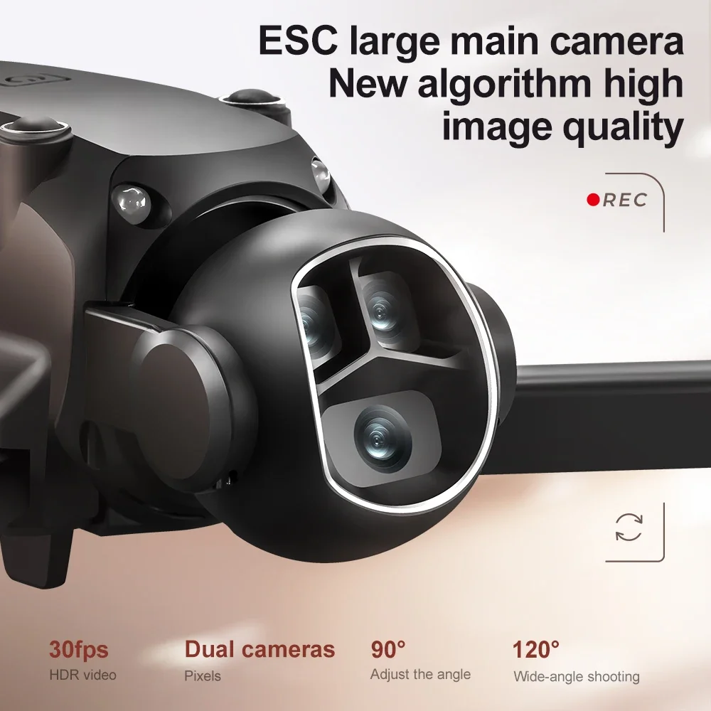 M7 GPS 8K HD Drone with Dual Camera and Obstacle Avoidance - Sleek profile against neutral background