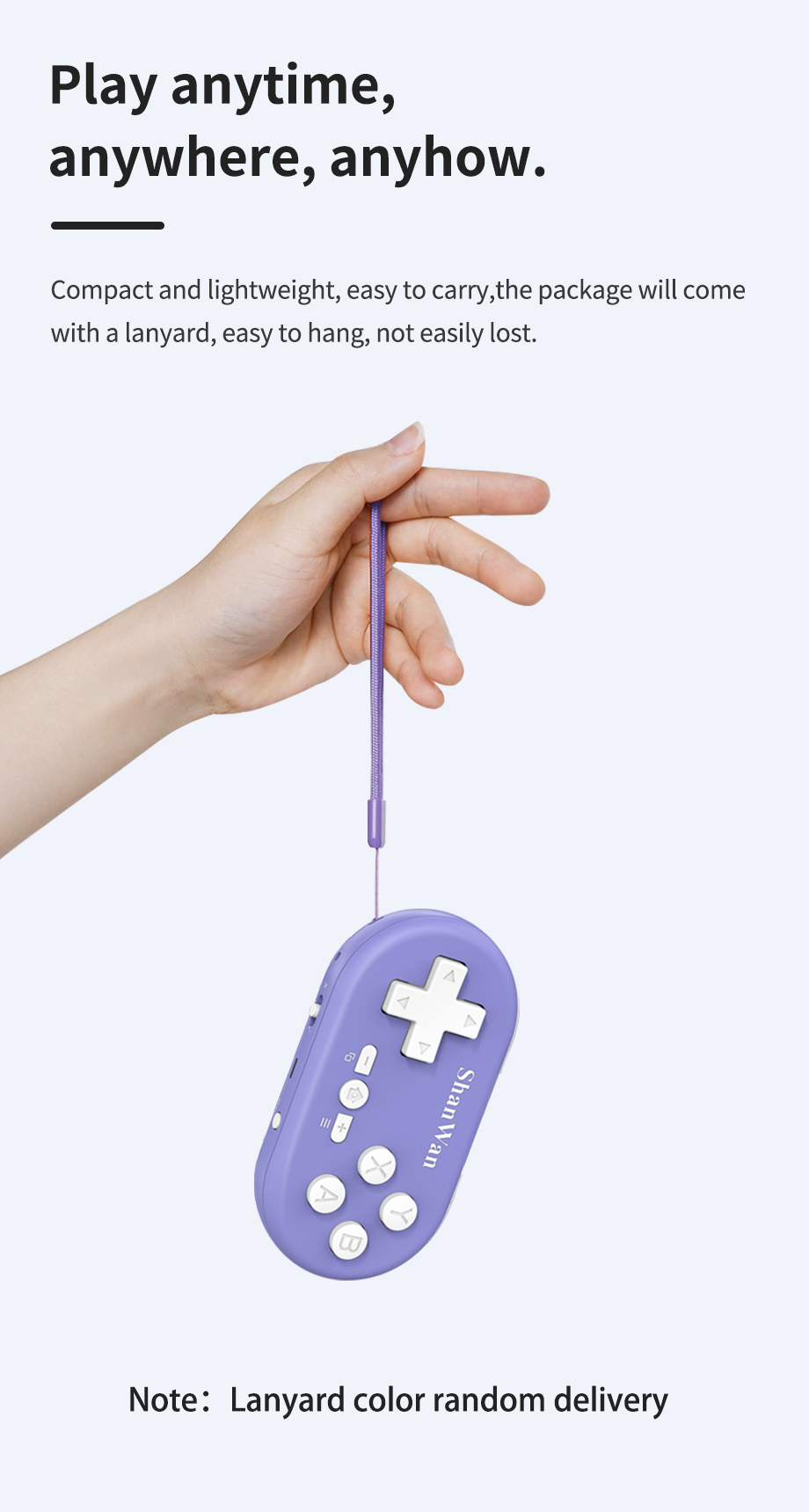Mini bluetooth game controller for Switch and PS3