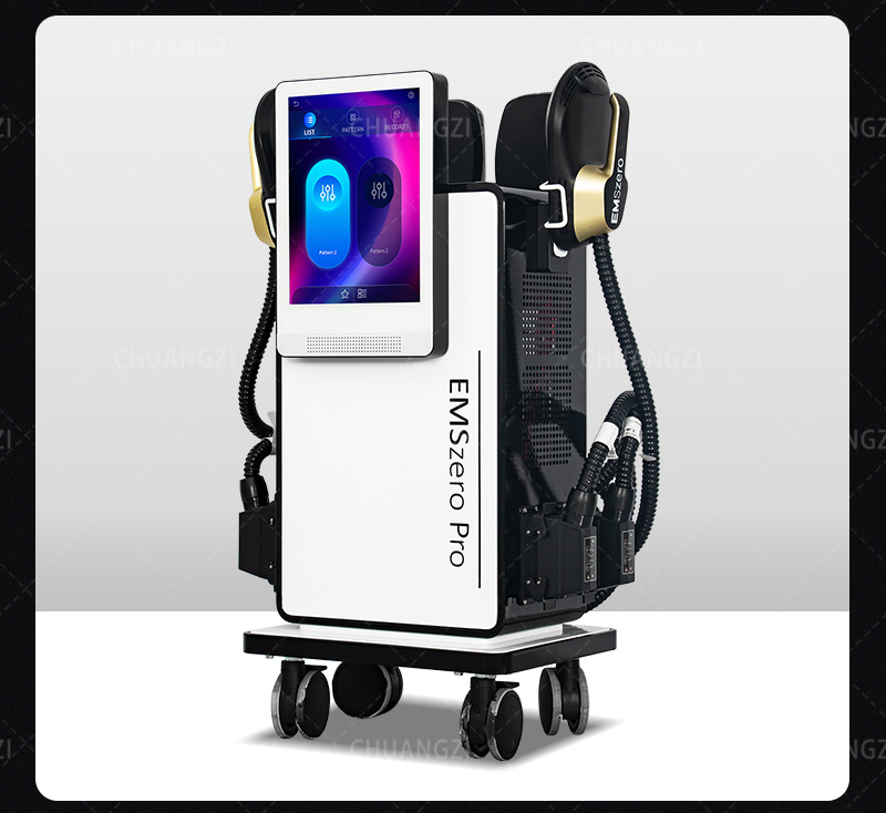 EMS device handles for targeted body sculpting
