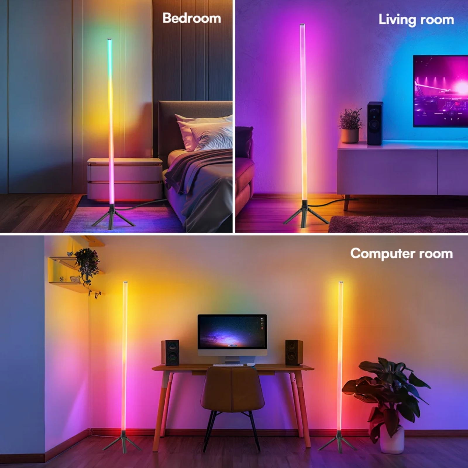 RGB Floor Lamp - Premium material and texture showcase